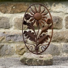 Decorative ironwork rosette
