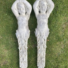 Pair of decorative stone corbels